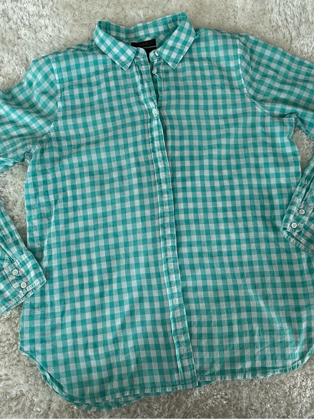 Set of 3 J Crew Shirts Gingham & Chambray